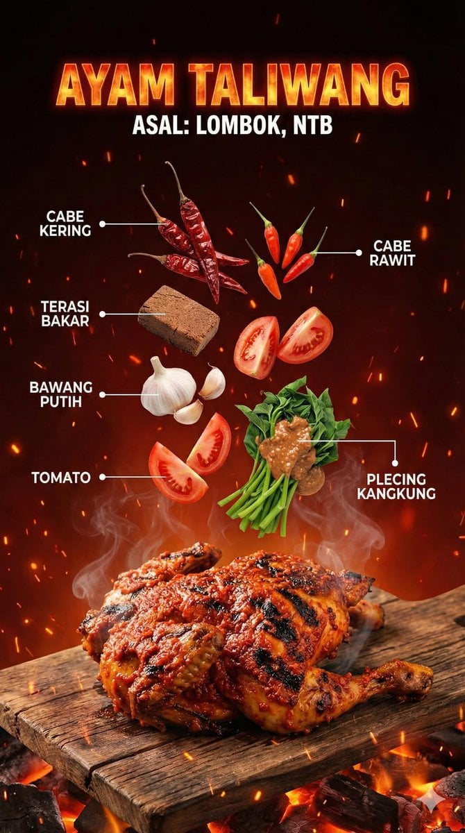 Hyper-Realistic Indonesian Food Infographic Poster — image 2