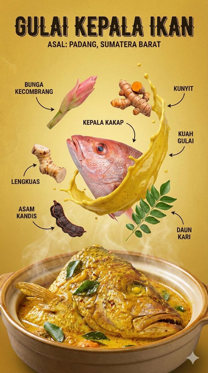 Ultra-Realistic Indonesian Food Infographic Poster