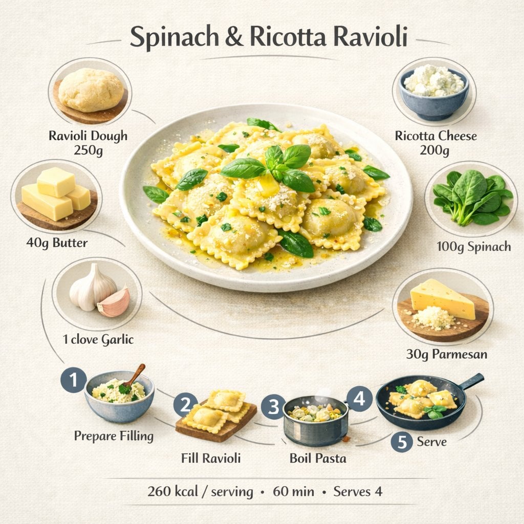 Minimalist Polish Pierogi Recipe Infographic — image 3