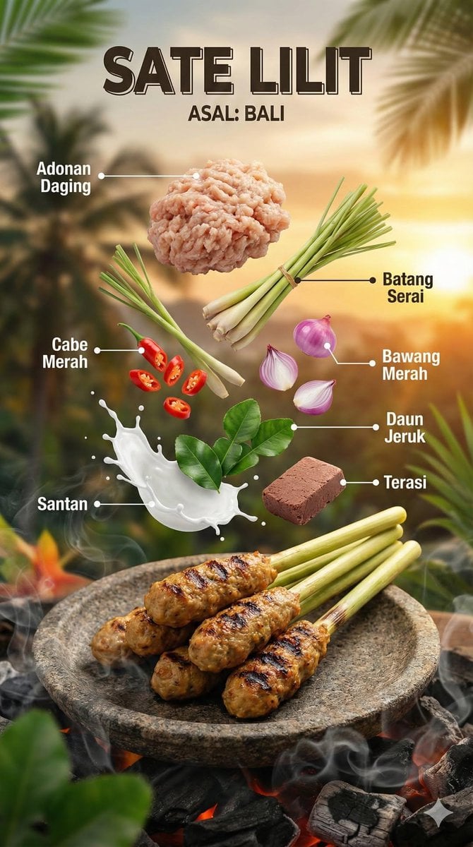 Indonesian Dish Floating Ingredients Food Photography — image 2