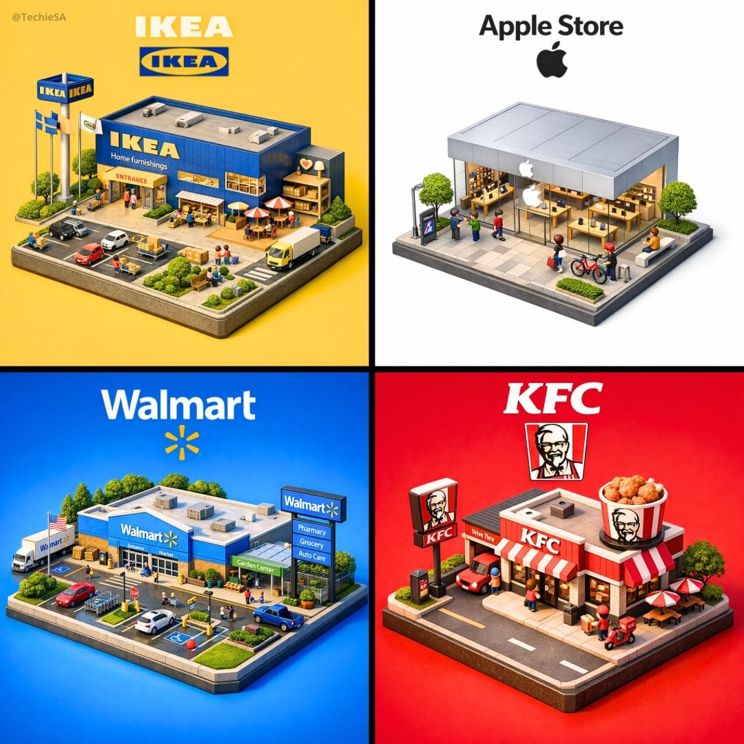 Isometric Diorama of a [BRAND] Store