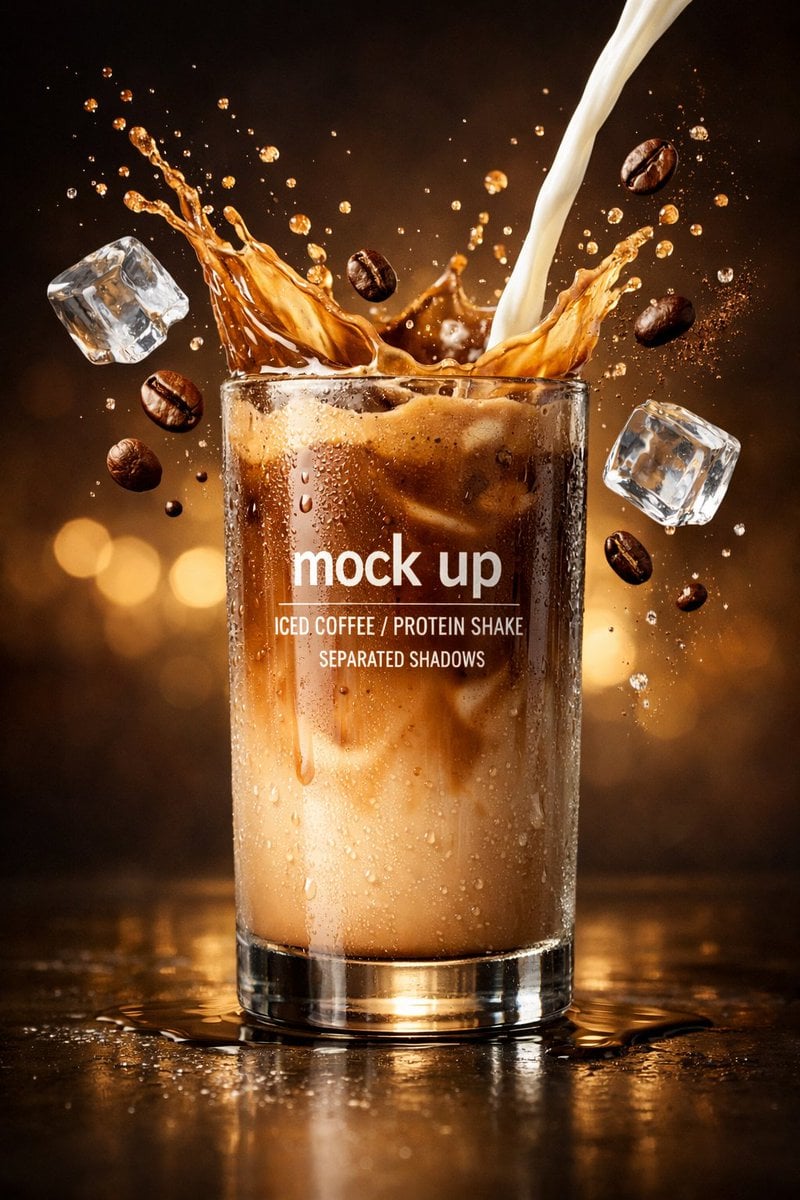Hyper-Realistic Iced Coffee Splash — image 3