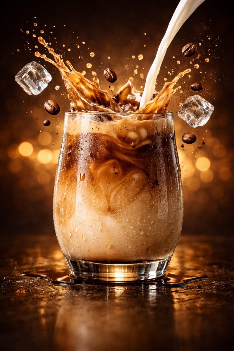 Hyper-Realistic Iced Coffee Splash — image 4