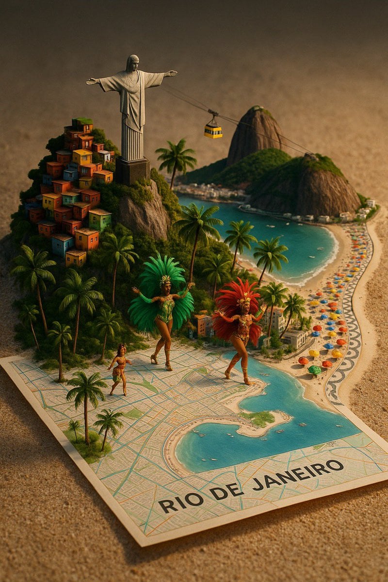 3D Urban Diorama of City Street Map — image 3