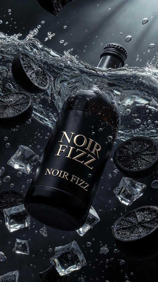 Matte Black Luxury Soda Bottle  NOIR FIZZ — image 3