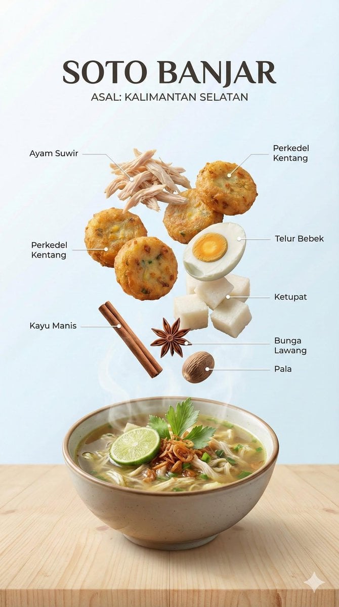 Floating Indonesian Ingredients Infographic — image 2