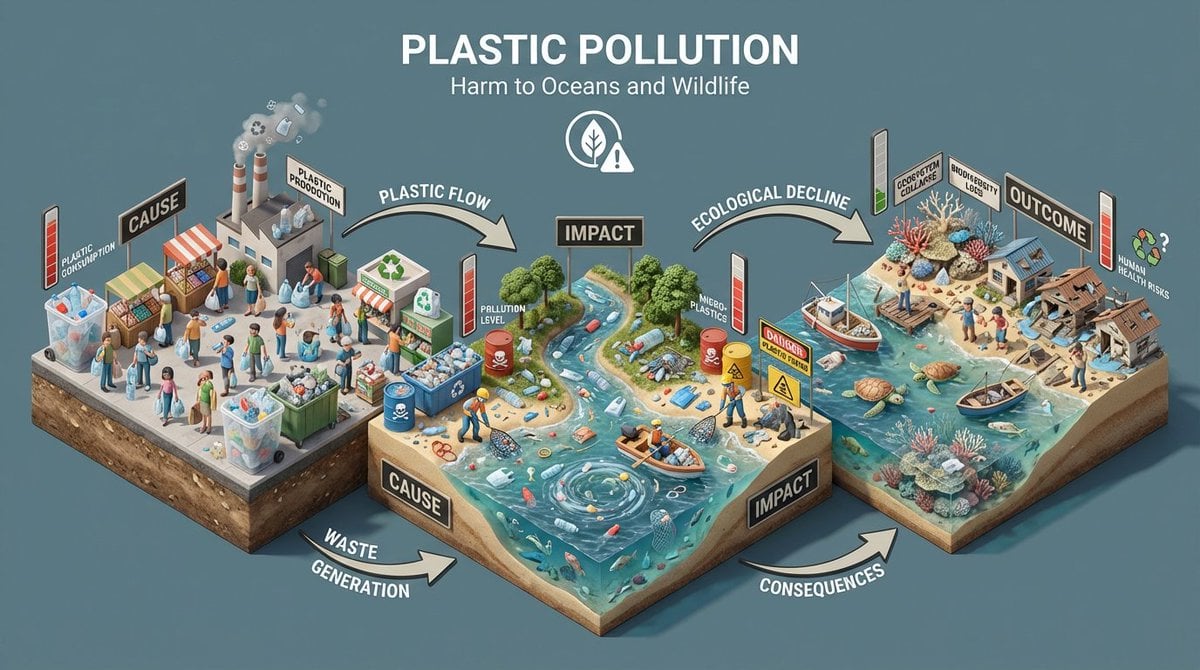 Isometric Diorama of Environmental Impact — image 4