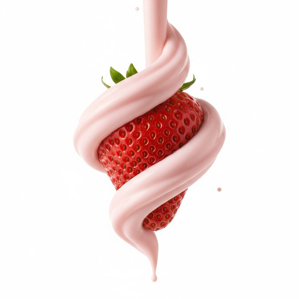 Blueberries in Yogurt Motion Studio Photograph — image 2