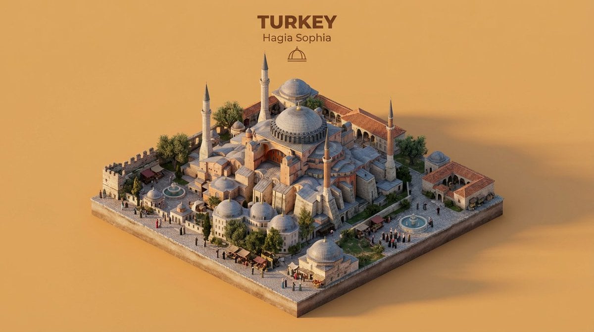 Isometric Diorama of Iconic [Country Name] Architecture — image 2