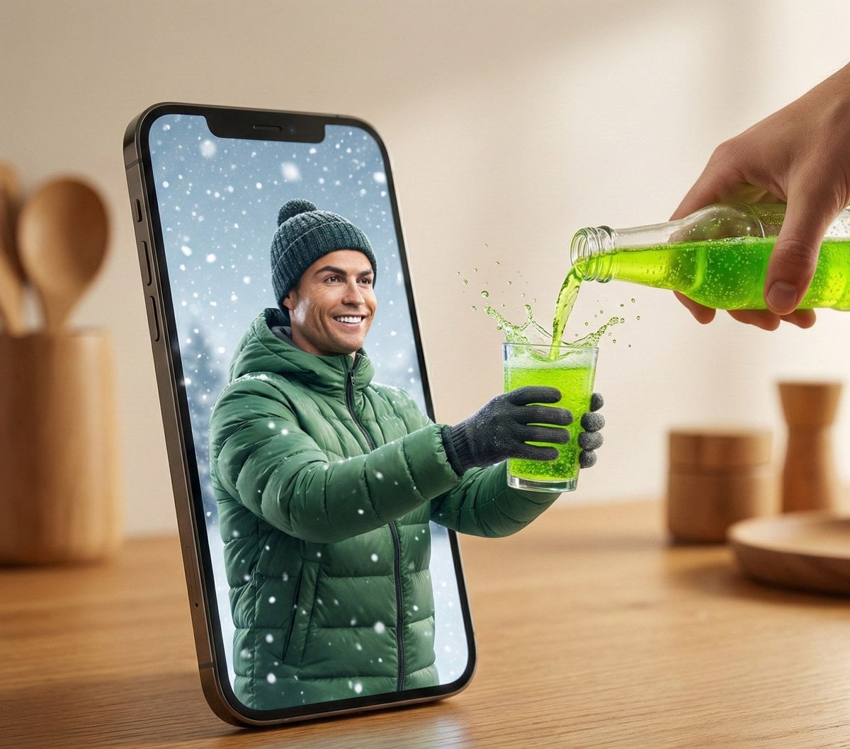 Smartphone Portal to Winter World — image 2