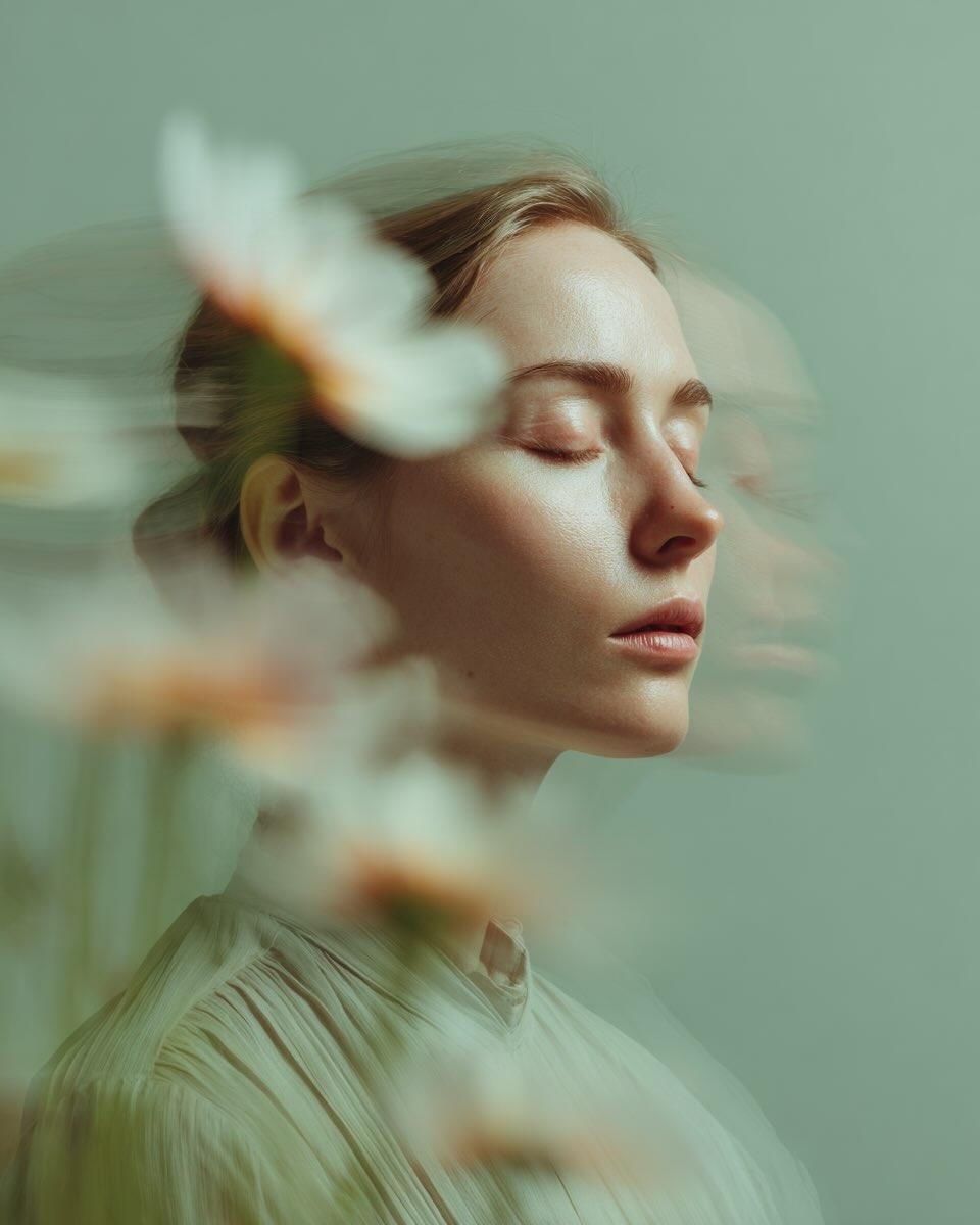 Ultra-Realistic Fine Art Portrait of a Thoughtful Young Woman — image 2