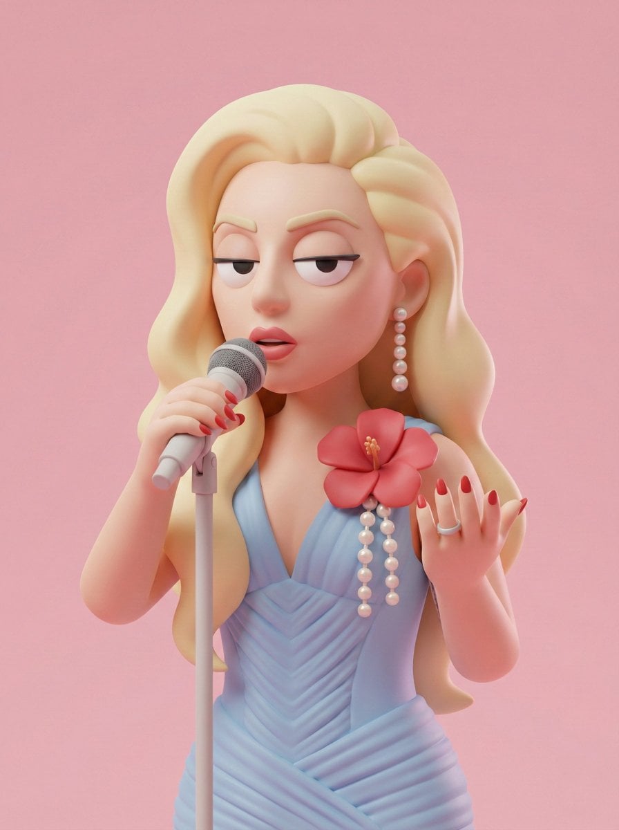 3D Minimal Cartoon Character Render