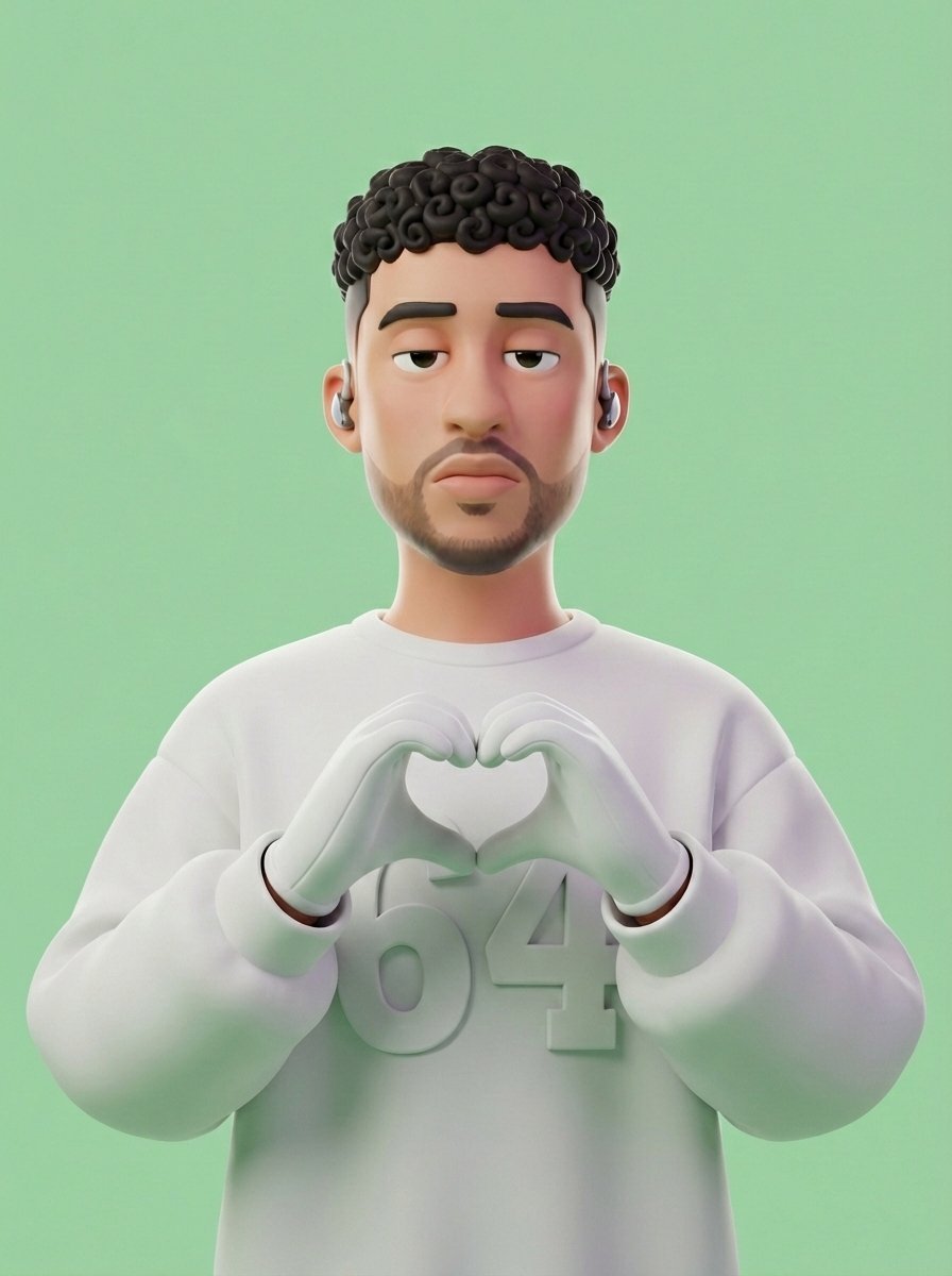 3D Minimal Cartoon Character Render — image 2