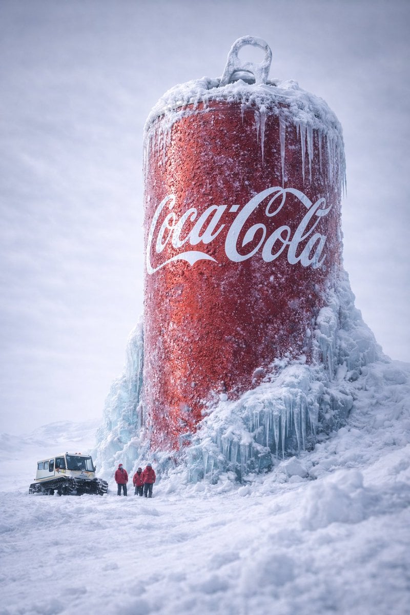 Giant Monster Energy Can Frozen in Arctic Ice — image 3