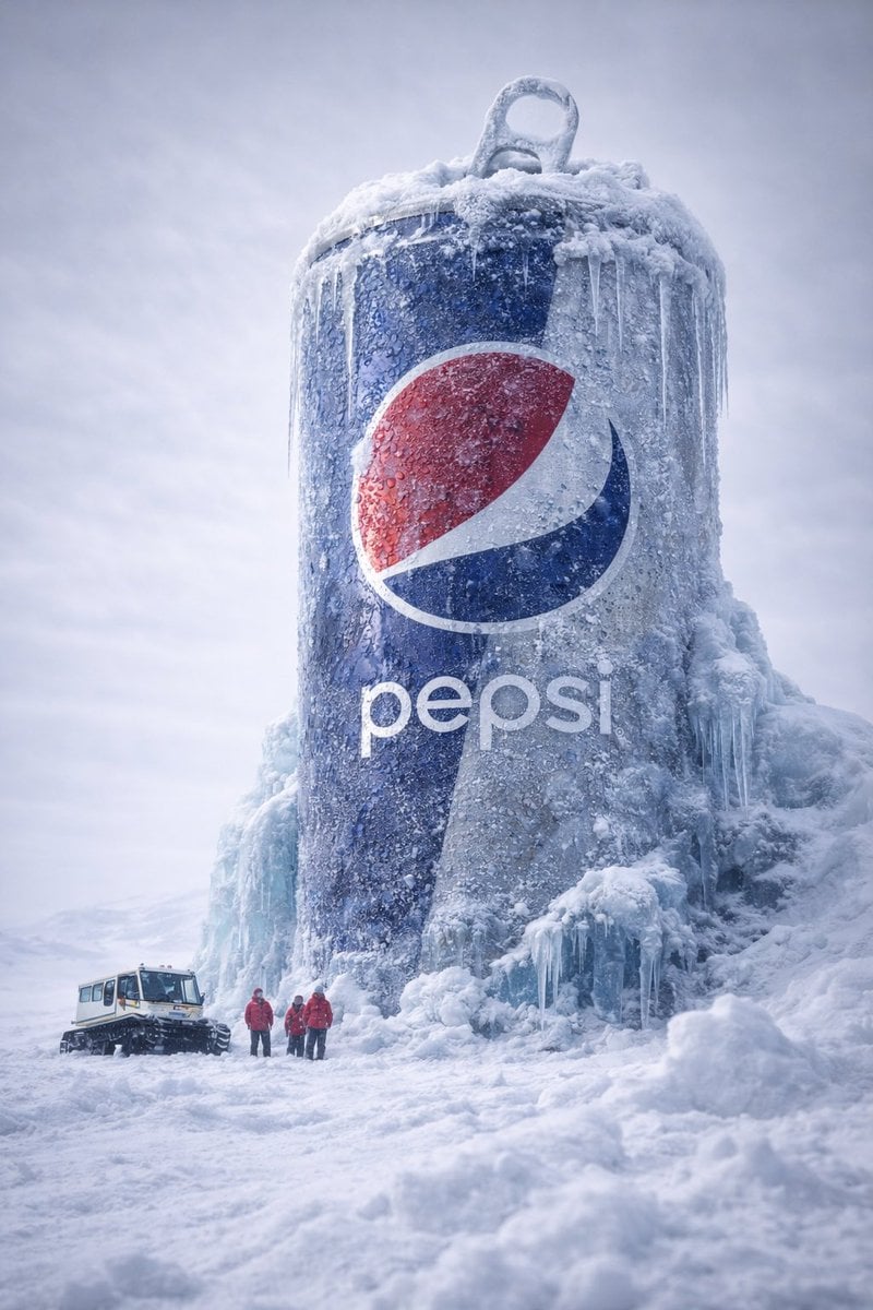 Giant Monster Energy Can Frozen in Arctic Ice — image 4