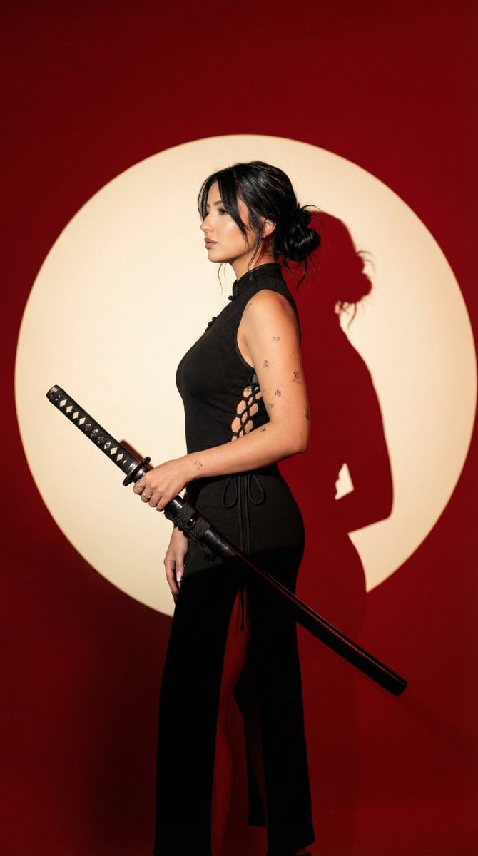 Editorial Studio Portrait, Woman with Katana — image 2