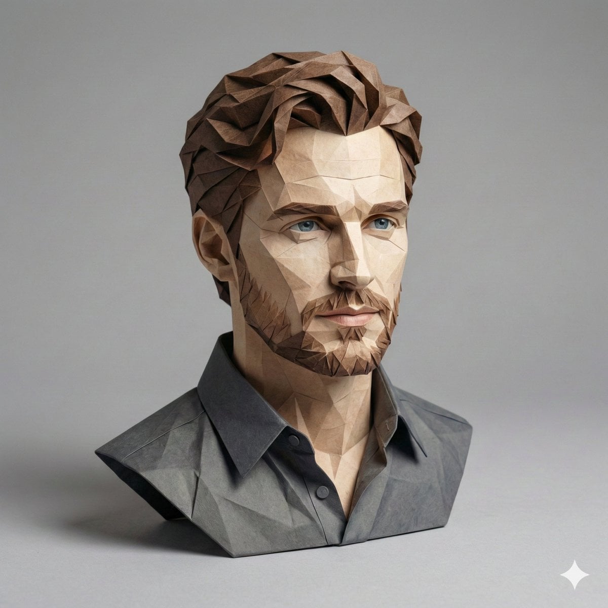 Hyper-Detailed Origami Person Portrait — image 2