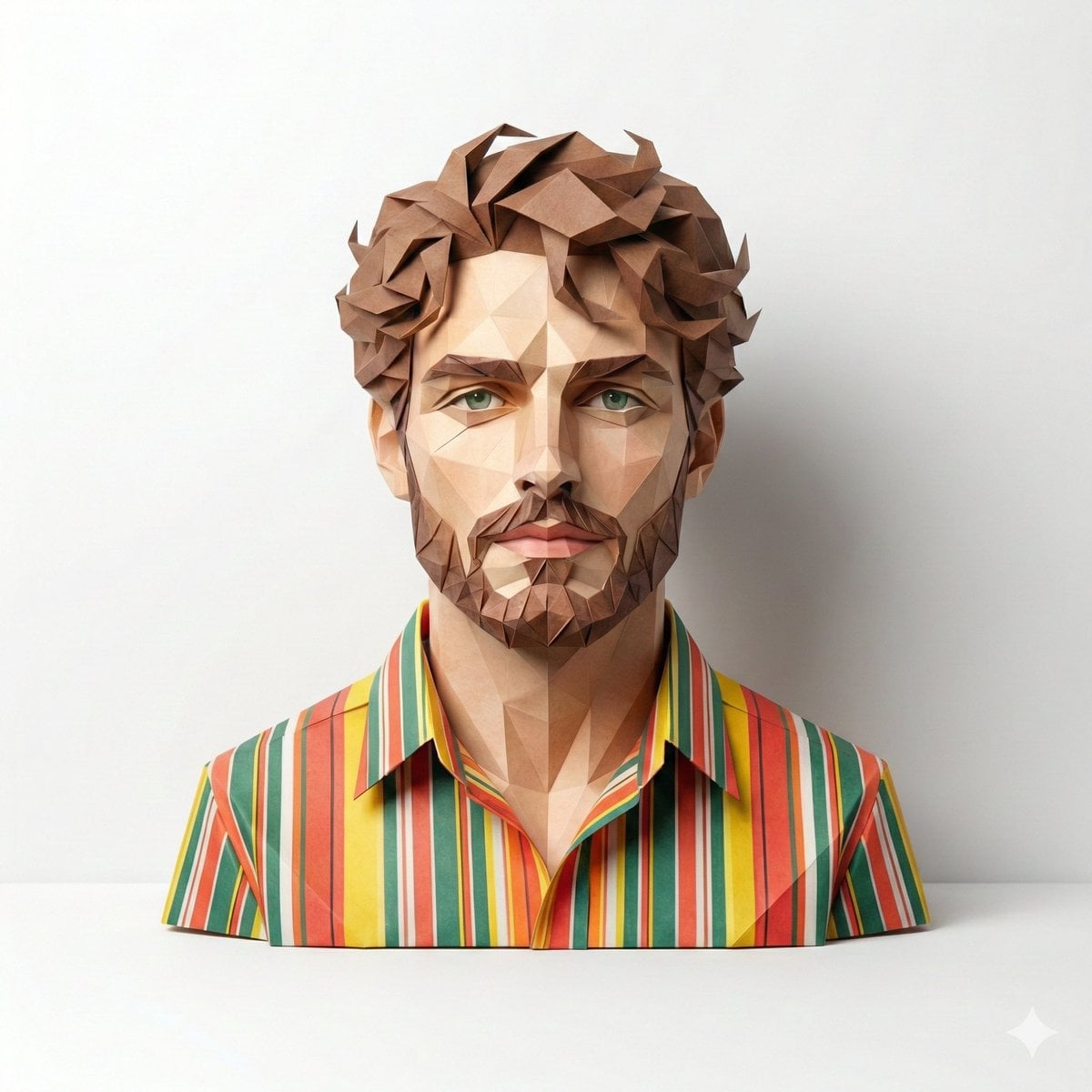 Hyper-Detailed Origami Person Portrait — image 4