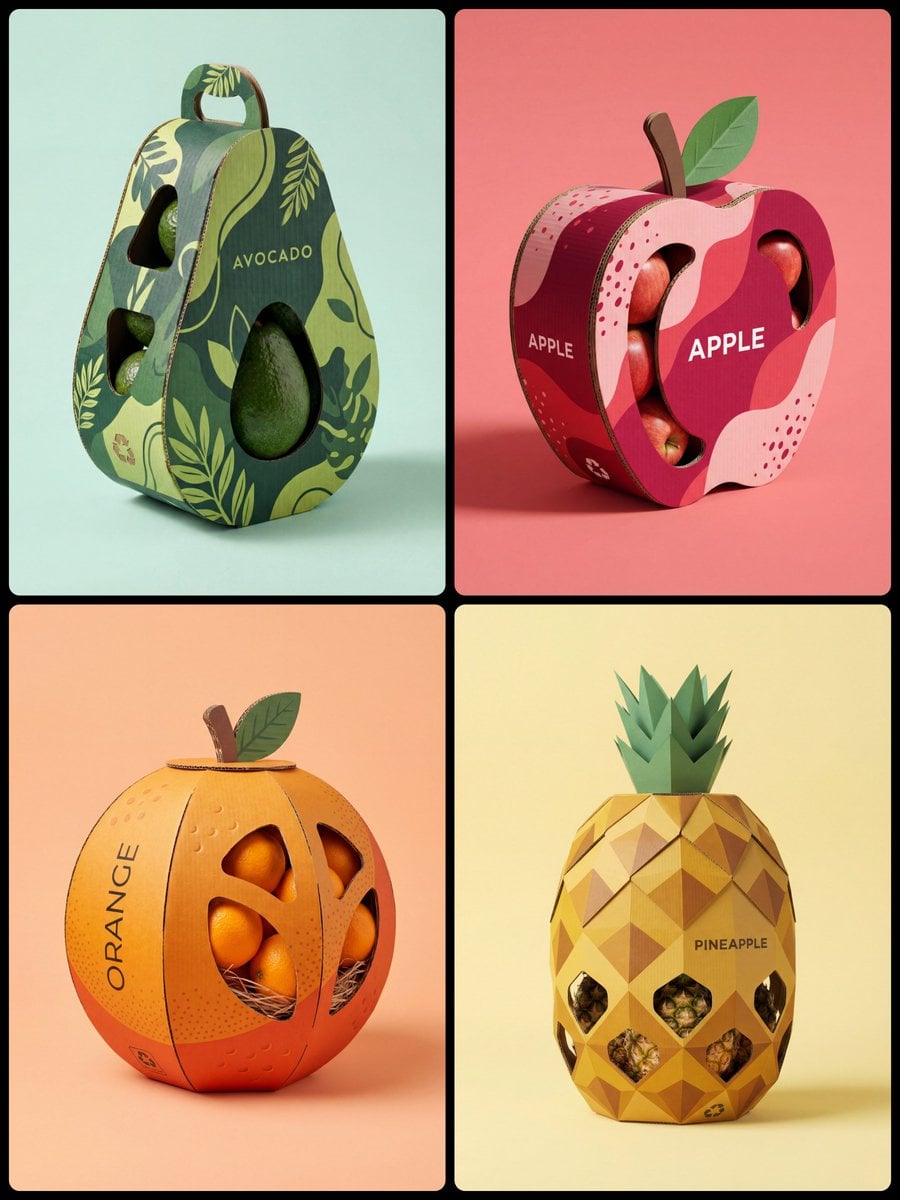 Creative Fruit Packaging Design Photography
