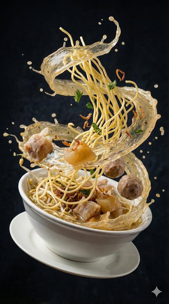 Explosive Asian Soup With Flying Ingredients — image 3