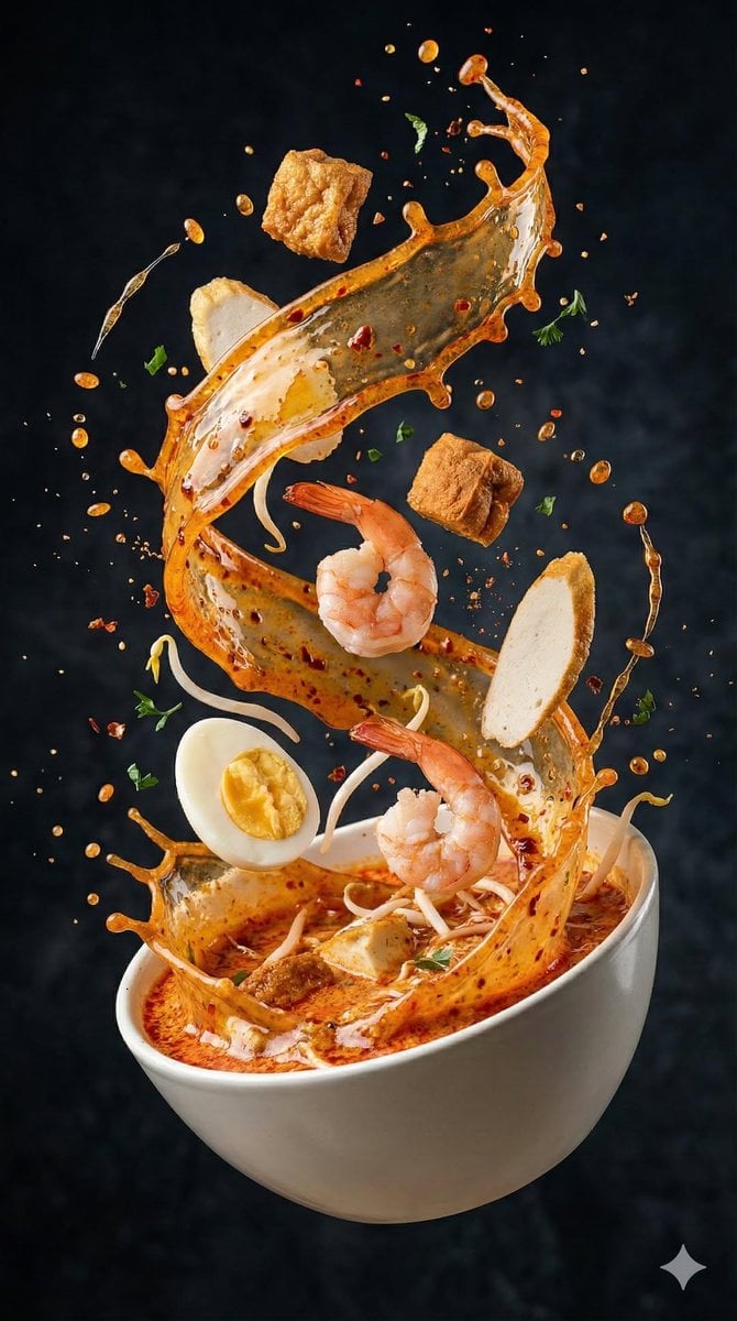 Explosive Asian Soup With Flying Ingredients — image 4