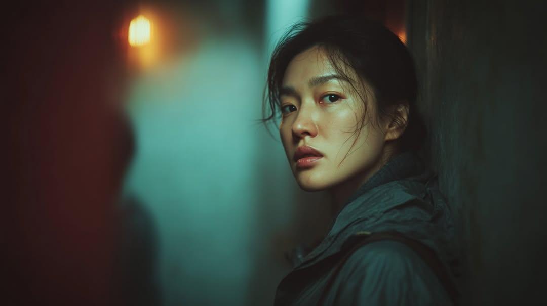 Photorealistic East Asian Woman at Sunset Portrait — image 3