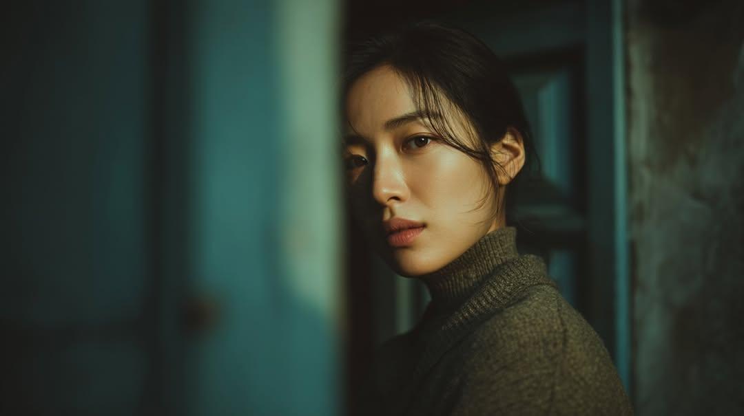 Photorealistic East Asian Woman at Sunset Portrait — image 4