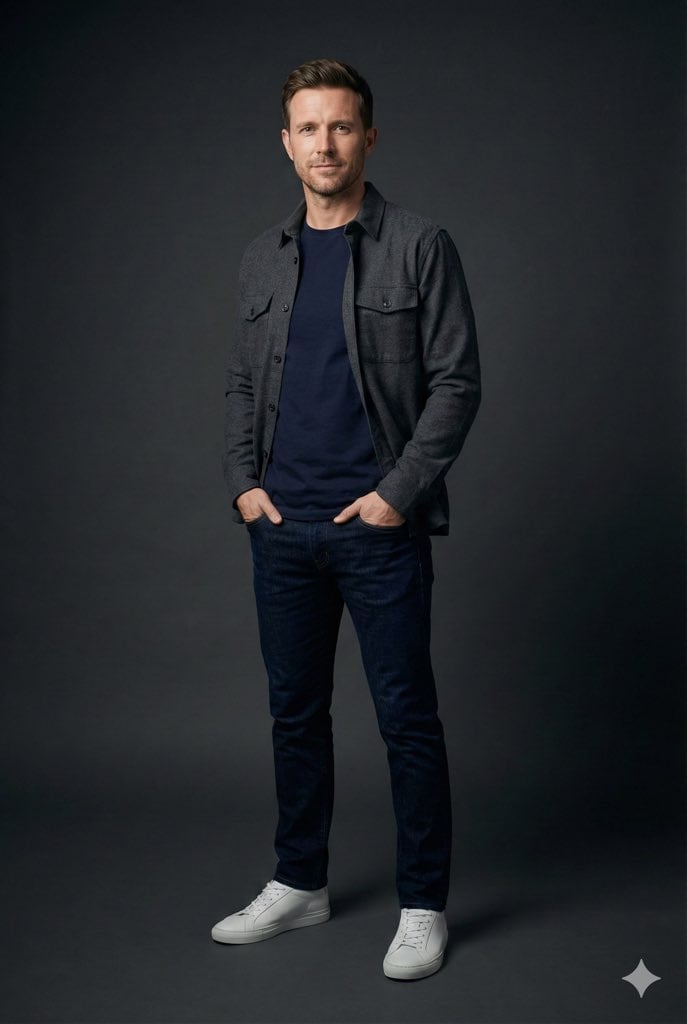 Modern Man Studio Portrait — image 2