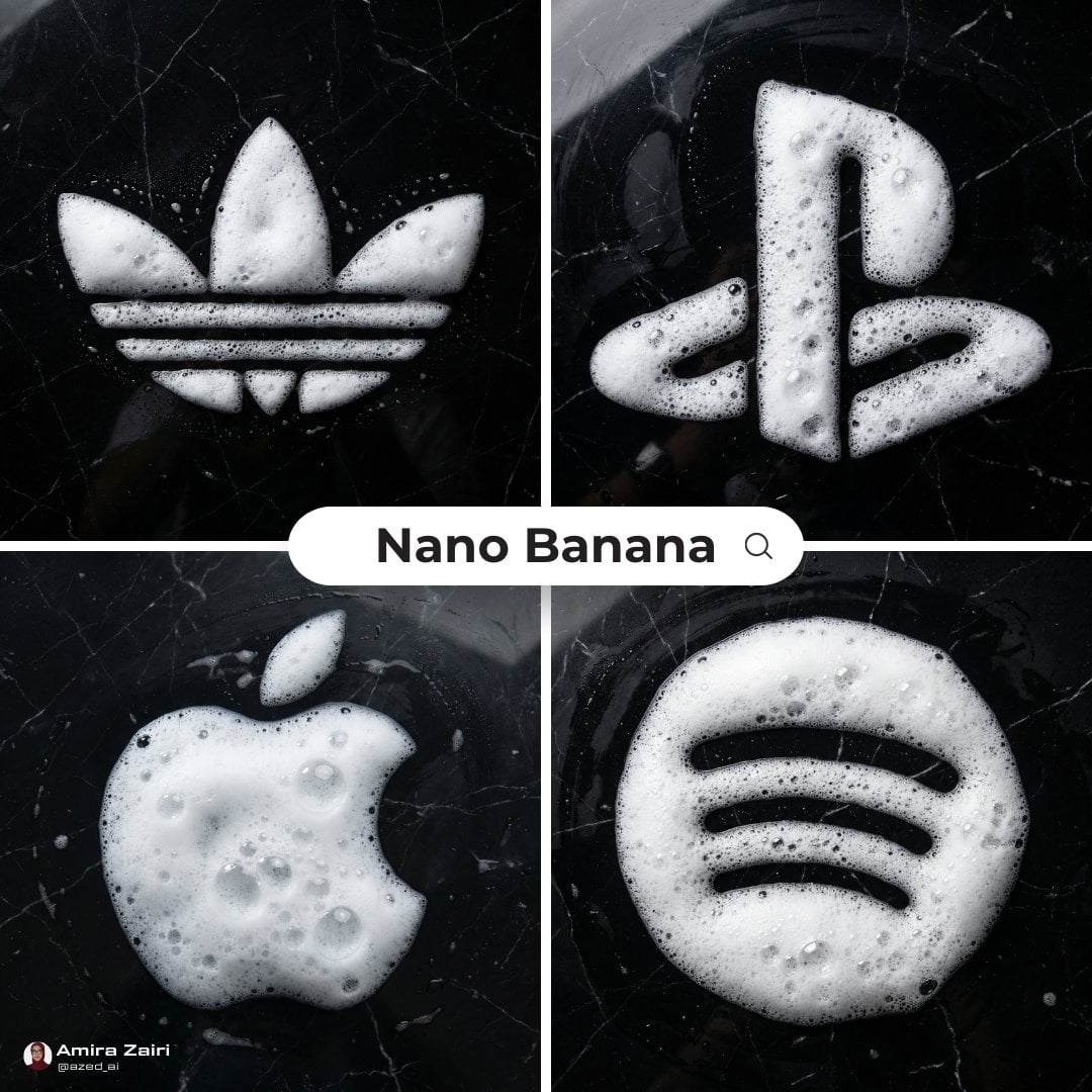 Ultra-Realistic Detergent Foam Logo on Black Marble