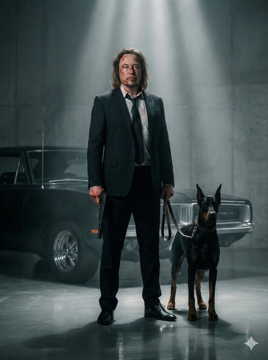 Hitman with Doberman and Muscle Car — image 2