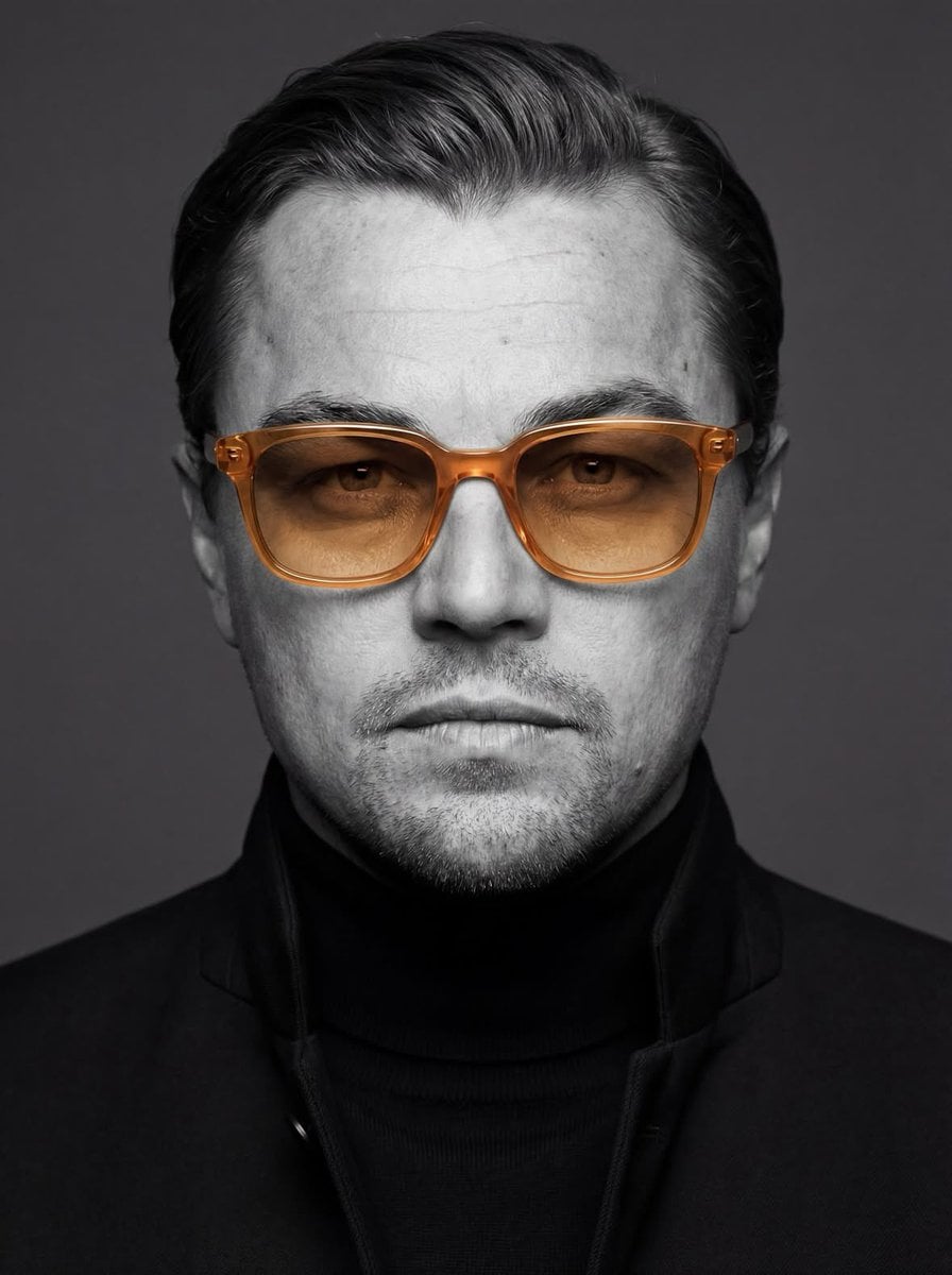 Man in Black Turtleneck with Colored Glasses — image 2