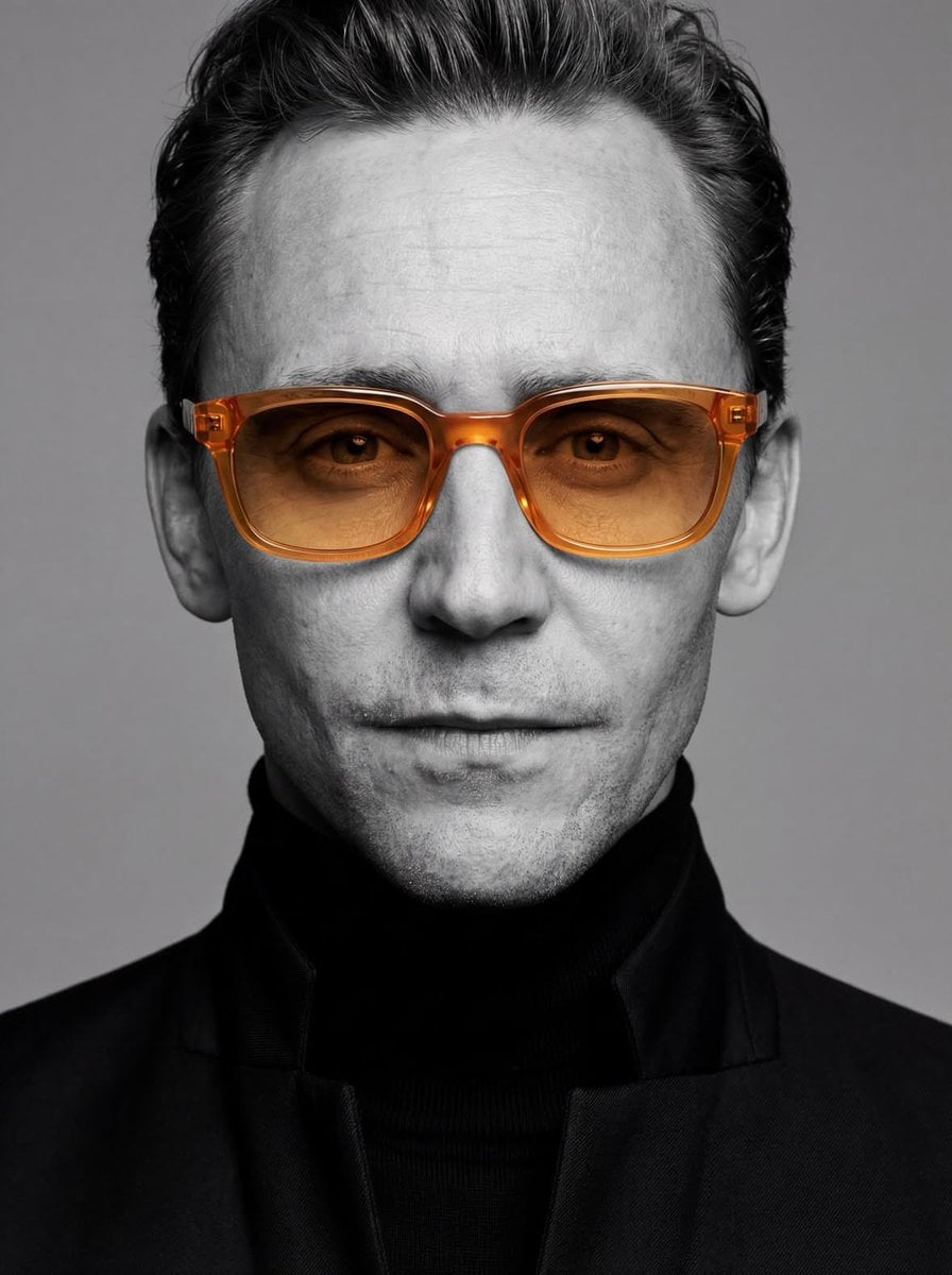Man in Black Turtleneck with Colored Glasses — image 3
