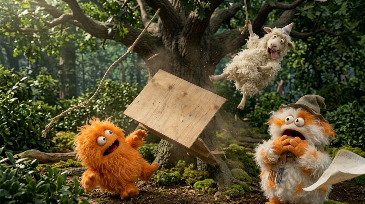 Fluffy Creatures' Hilarious Treehouse Adventure — image 2