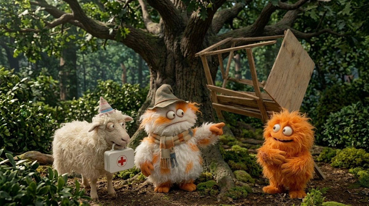 Fluffy Creatures' Hilarious Treehouse Adventure — image 3