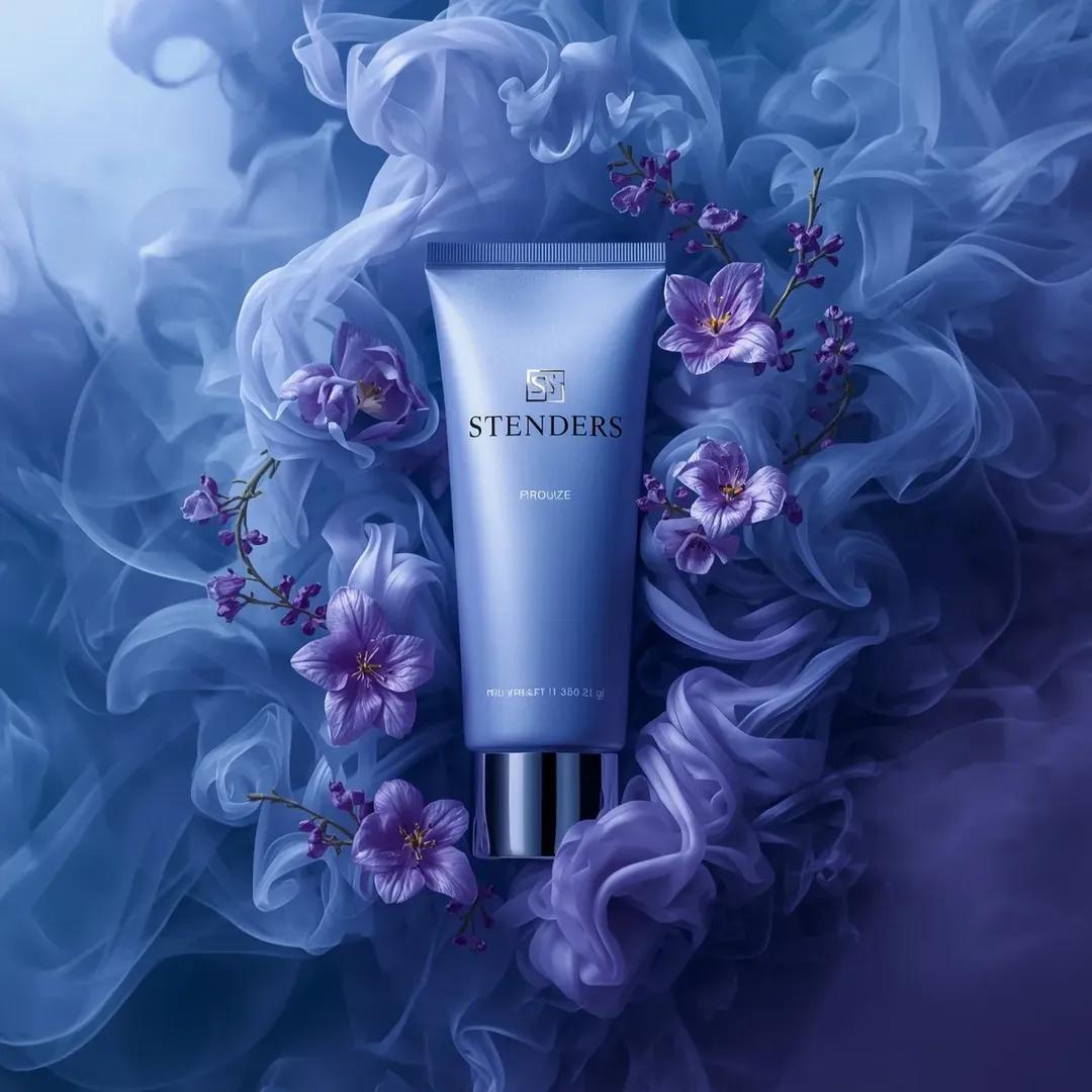 Luxury Blue Cosmetics in Ethereal Smoke and Flowers — image 2