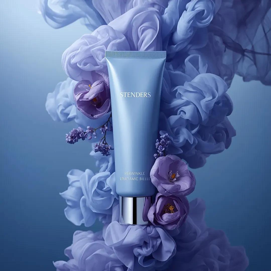 Luxury Blue Cosmetics in Ethereal Smoke and Flowers — image 3