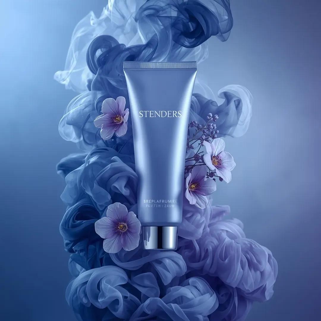 Luxury Blue Cosmetics in Ethereal Smoke and Flowers — image 4