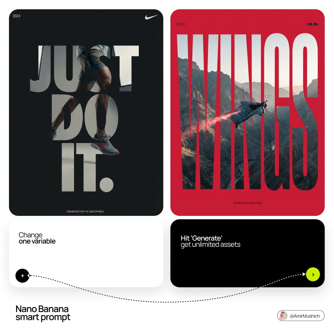 Brand Slogan Typography With Accent Object