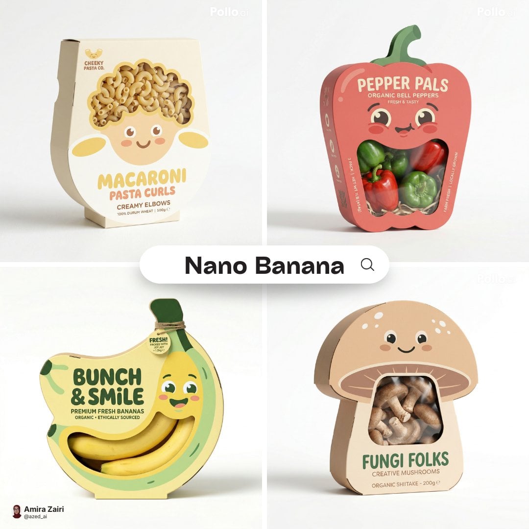 Playful Product Packaging with Cartoon Face