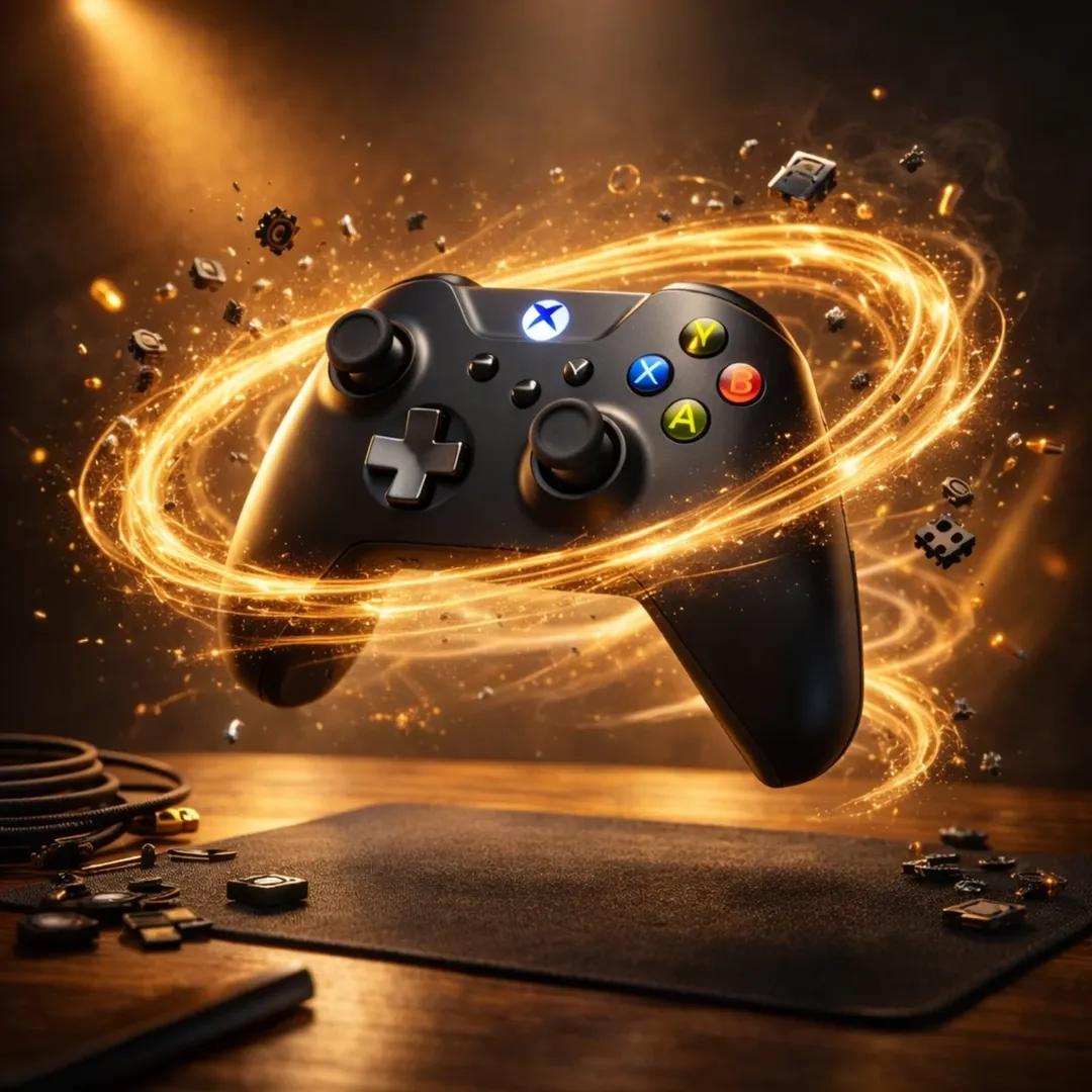 Gaming Mouse with Golden Energy Rings — image 4