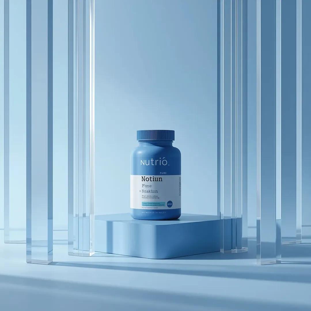 Minimalist Biotin Supplement Product Photography — image 3
