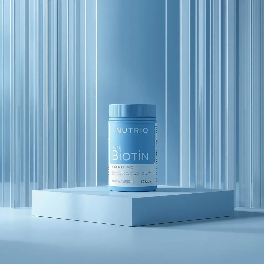 Minimalist Biotin Supplement Product Photography — image 4
