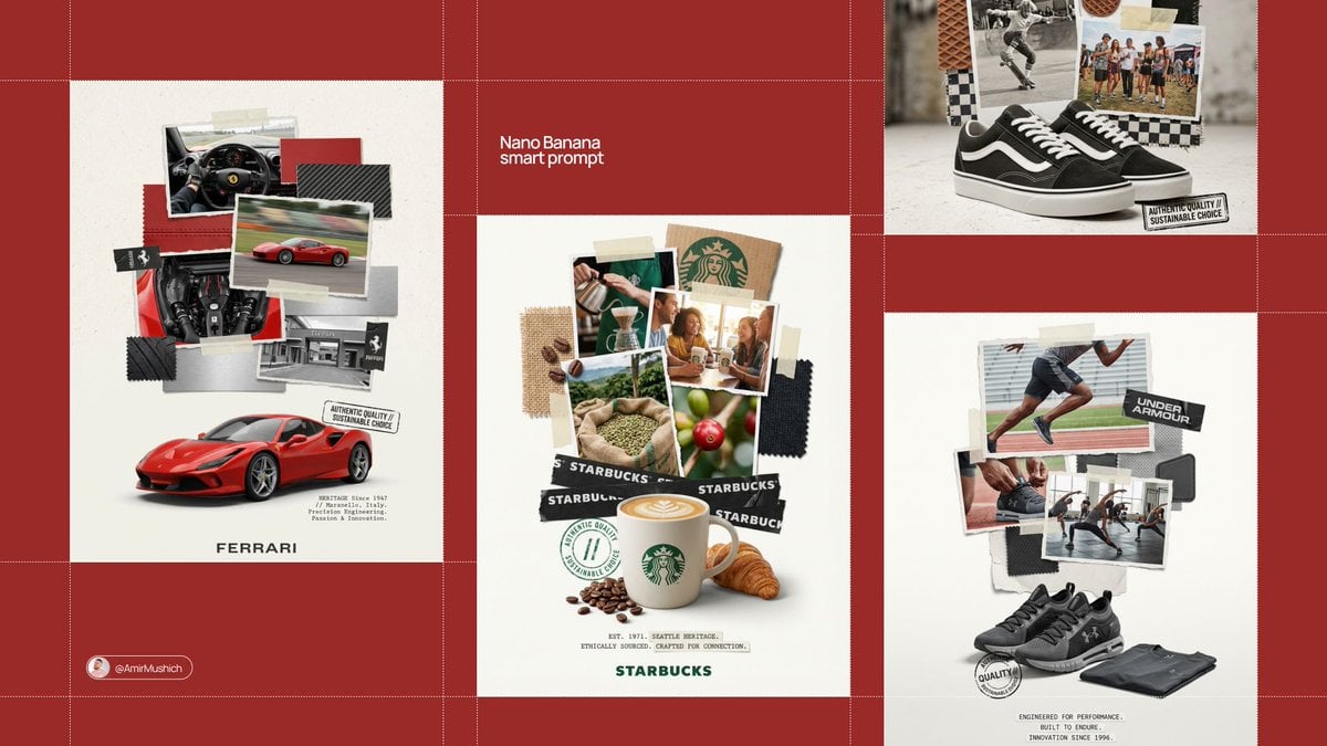 Brand Collage Poster Featuring Product
