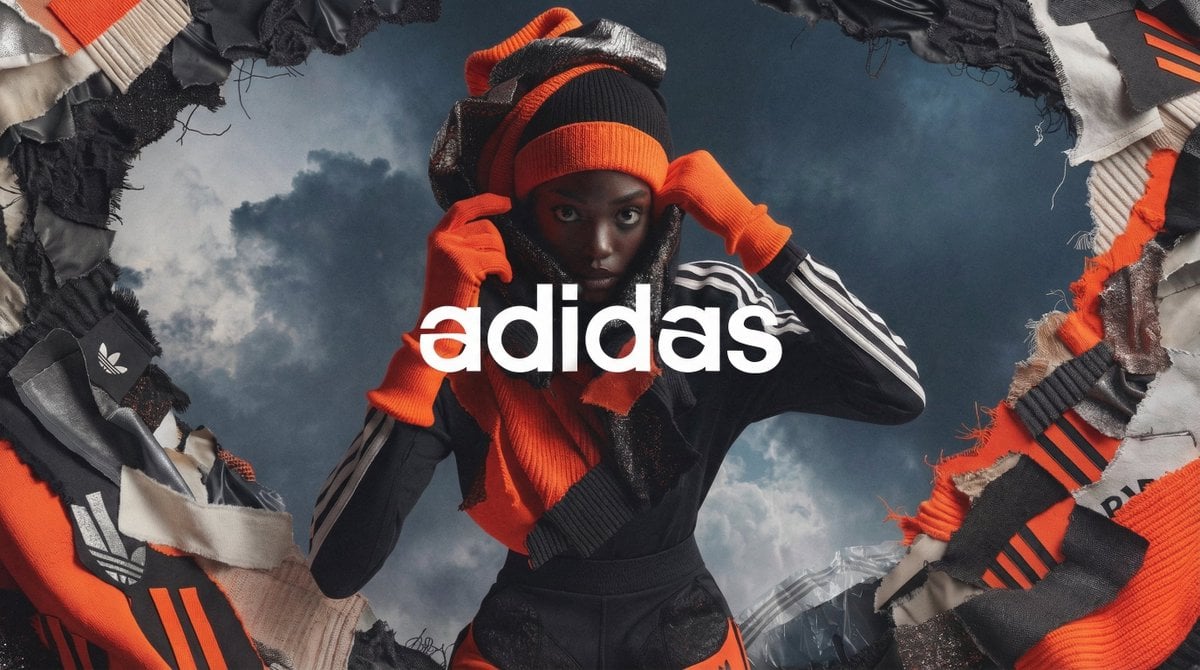 High Fashion Campaign Poster with Model