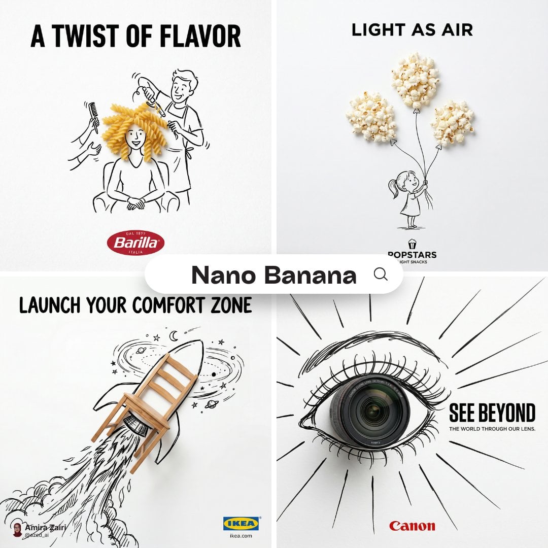 Object Integrated With Hand-Drawn Doodle Ad