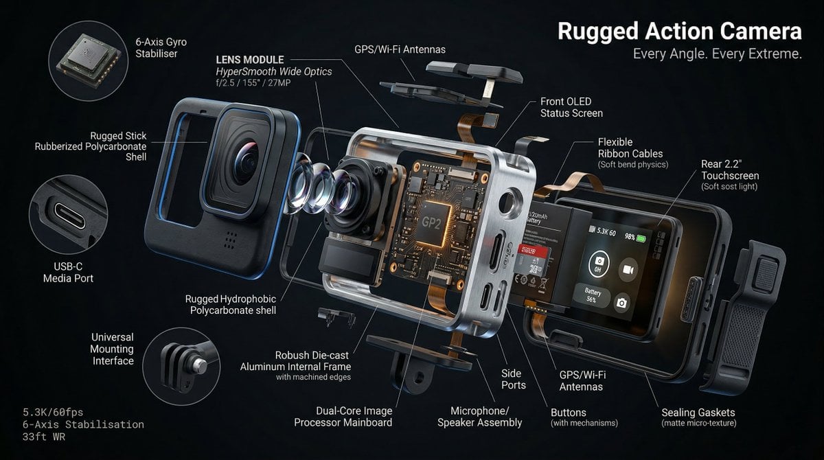 Hyperrealistic Exploded View of [PRODUCT] — image 4
