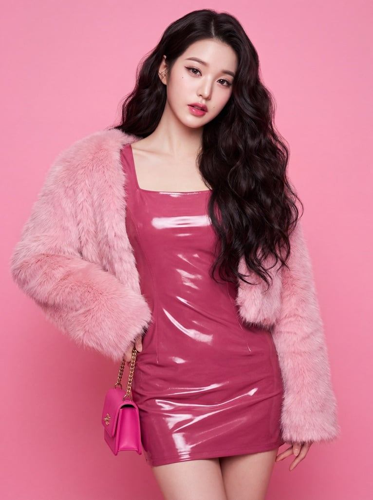 An Yujin Blue Latex Fashion Portrait — image 2