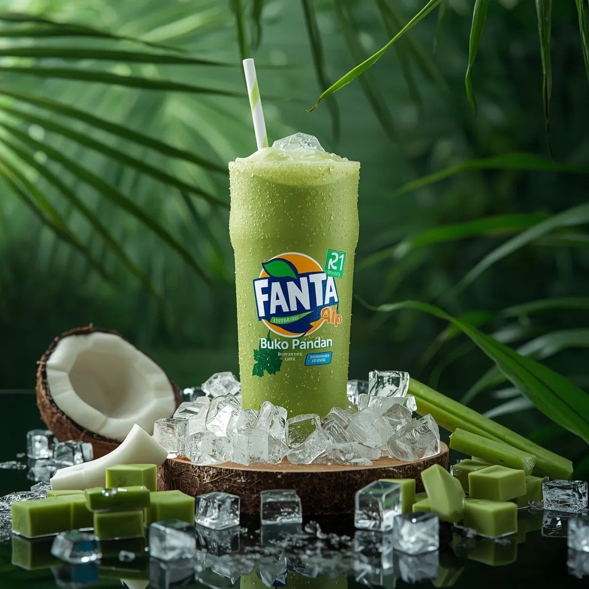 Fanta Buko Pandan Tropical Drink Photography — image 2