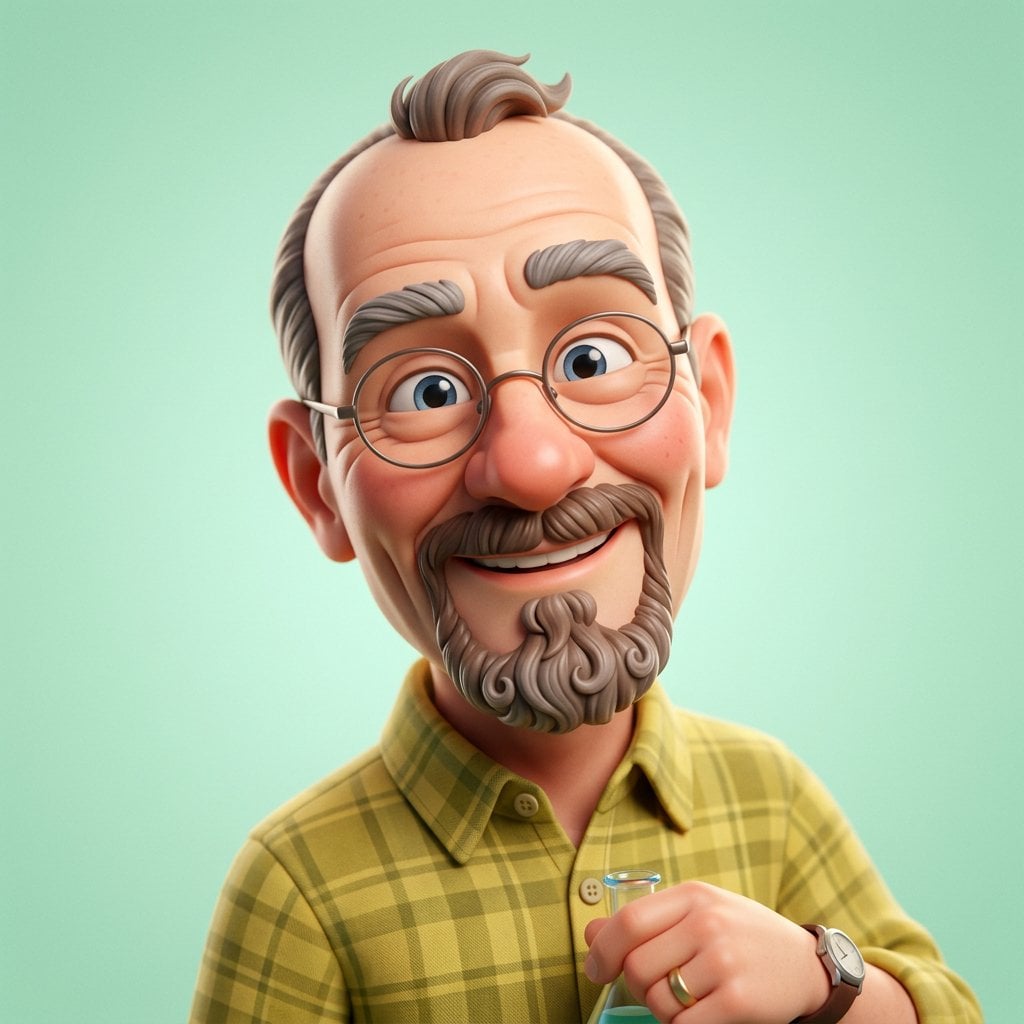 High-quality stylized 3D CGI big-head cartoon render of Harry Potter, — image 2