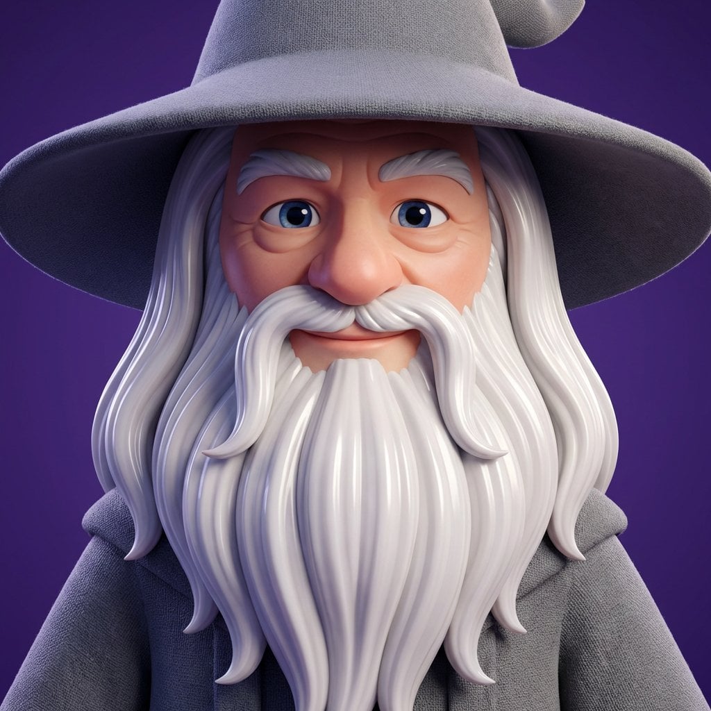 High-quality stylized 3D CGI big-head cartoon render of Harry Potter, — image 3